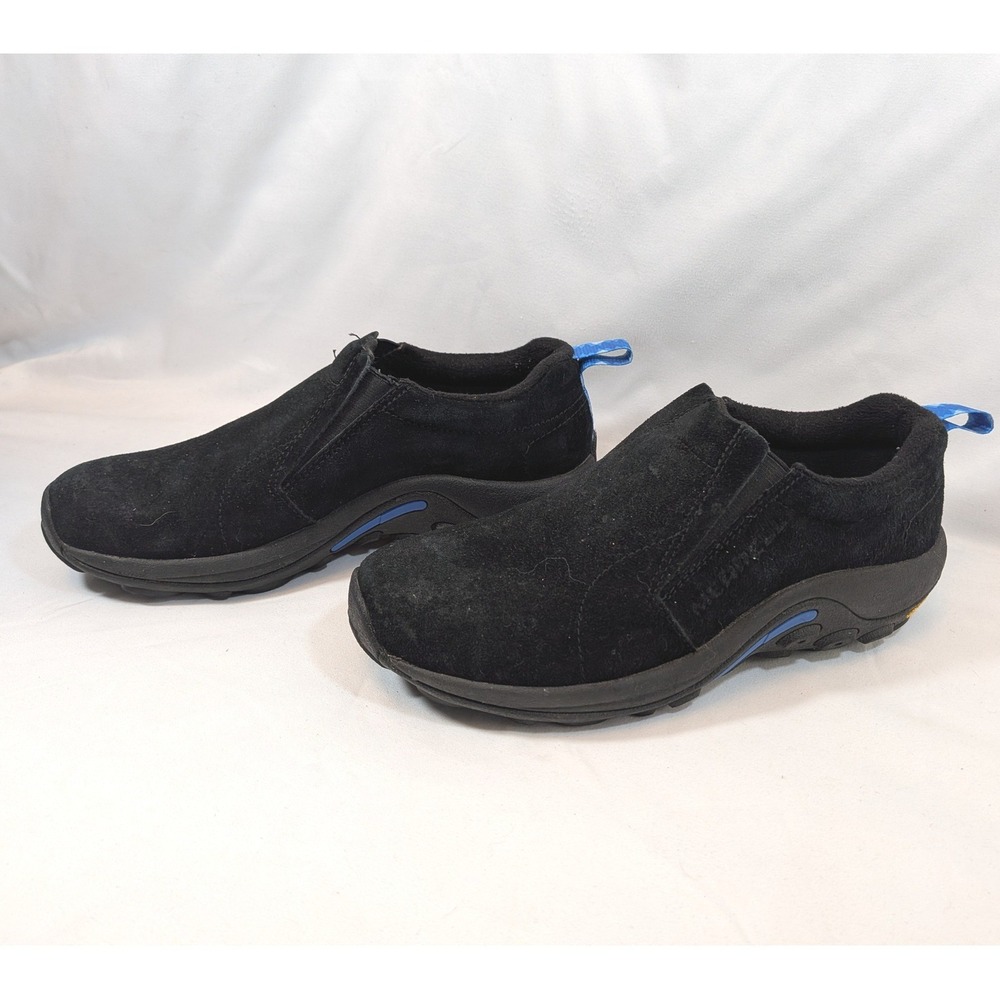 Merrell Black Jungle Moc; Arctic Grip Vibram Suede Slip On